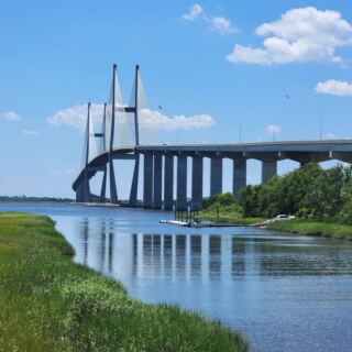Georgia’s Tallest Cable-Stayed Bridge Has Drivers Hugging the Middle Lane 486 Feet Up
