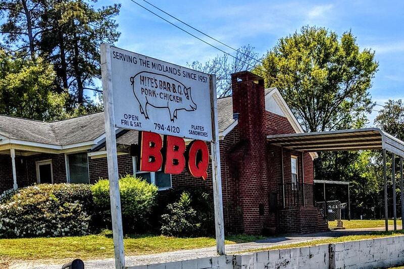 Hite’s Bar-B-Que in West Columbia, South Carolina Sells Whole Smoked Chickens and Ribs Only on Weekends