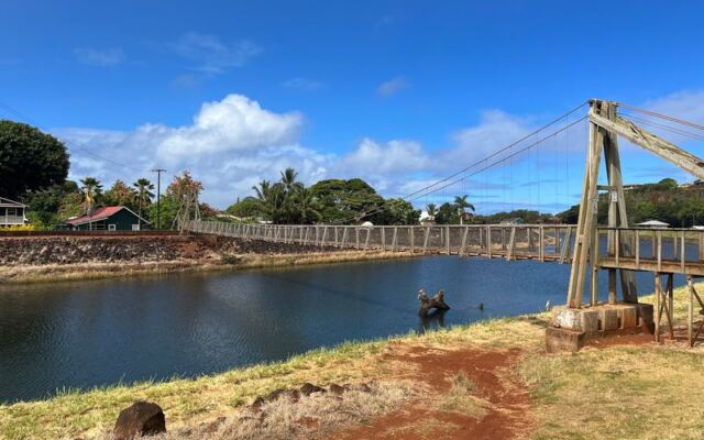 This Swaying Hawaii Footbridge Rattles Nerves With Every Wobbly Step Over the River