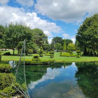 Deep In Columbus This Topiary Park Recreates A Famous Painting Entirely Out Of Shaped Shrubs