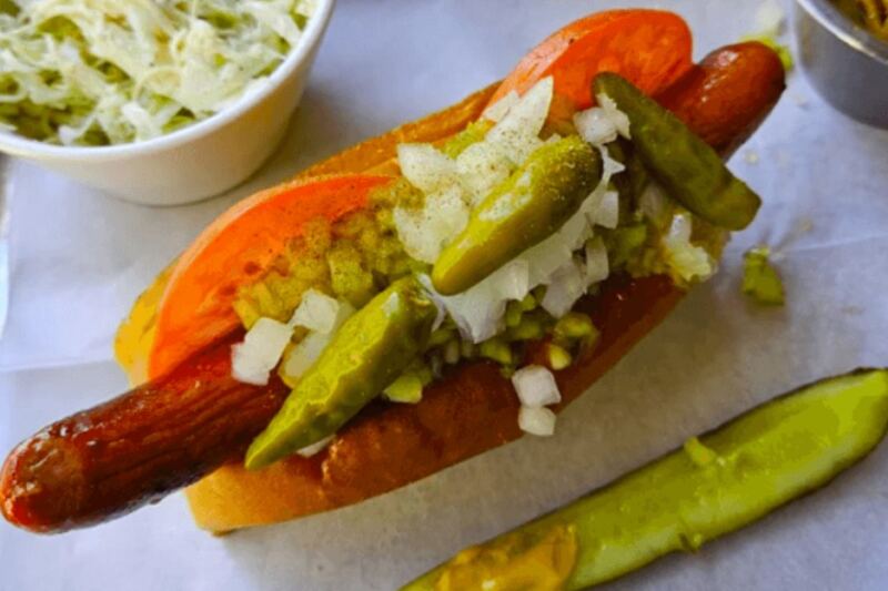 This New Jersey Hot Dog Spot Serves Globe-Trotting Dogs, Including a Chicago Bull With Sport Peppers
