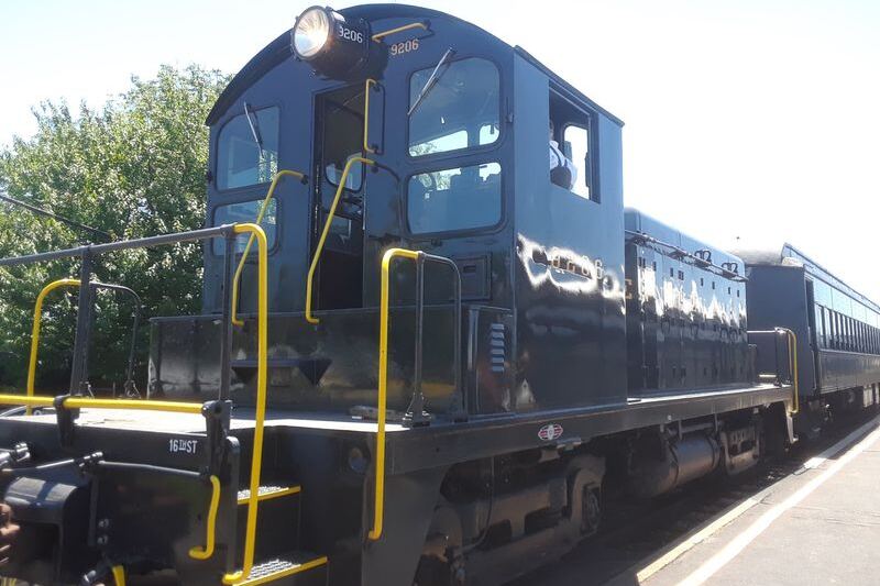 This Vintage New Jersey Train Follows Tree-Lined Tracks to a Pumpkin Patch With a Corn Maze