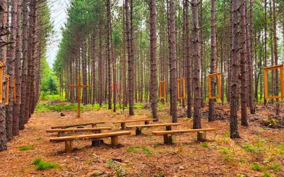 This Northern Michigan Campground Feels Like a Boutique Retreat – With Forest Trails and a Chapel in the Pines