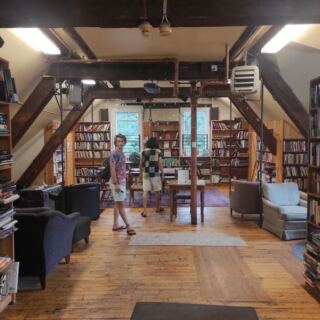 This Massachusetts Bookshop Hides a Model Train That Loops the Shelves While You Browse for Rare Finds