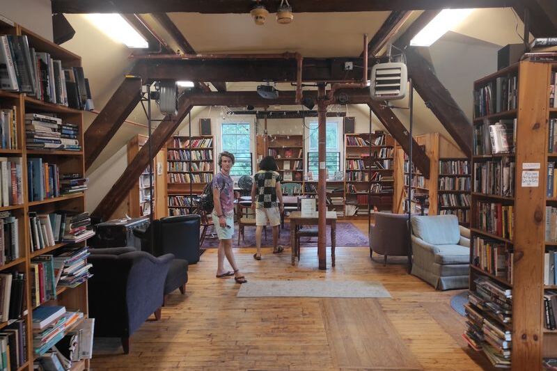 This Massachusetts Bookshop Hides a Model Train That Loops the Shelves While You Browse for Rare Finds
