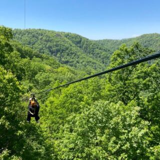 This North Carolina Mountain Zipline Sends You Soaring Above a Waterfall Gorge With the Cable Doing the Flying