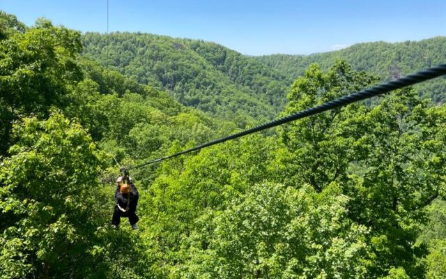 This North Carolina Mountain Zipline Sends You Soaring Above a Waterfall Gorge With the Cable Doing the Flying