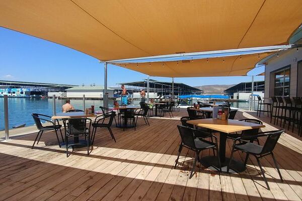 This Arizona Marina Grill Serves Up Fish Tacos, Live Music, and a Patio Right on the Lake