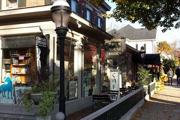 This Charming St. Charles, Illinois Bookstore Cafe Hides 200,000 Books Behind An 1853 Front Door