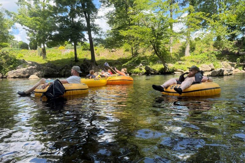 This Tennessee River Float Near Townsend Lets Everyone From Kids to Grandparents Tube All Day Across Two Outposts