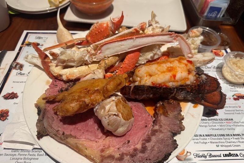 This California Casino Seafood Buffet Keeps All-You-Can-Eat Crab Legs and Lobster Coming Almost as Fast as You Can Eat Them