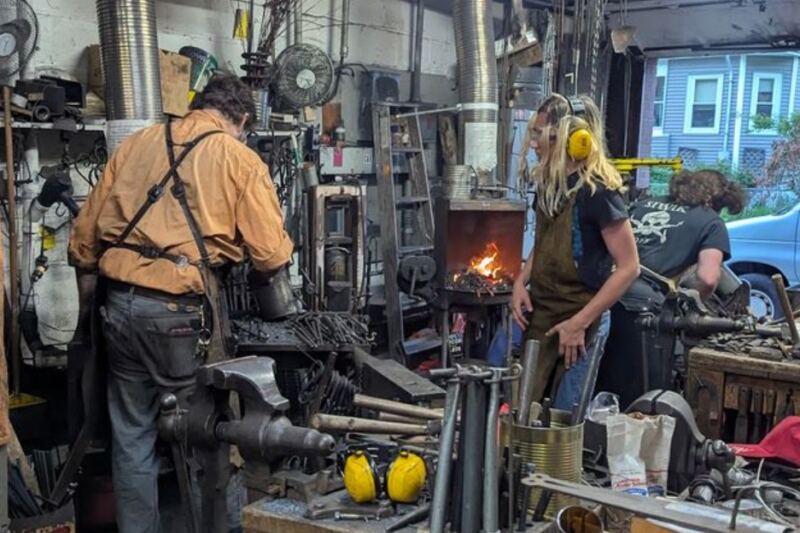 At This Waltham Forge Total Beginners Spend an Evening Hammering Out Their Own Bottle Opener