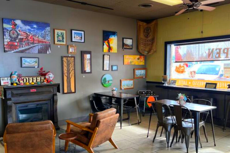 This Northern Michigan Coffee Shop Feels Like a Living Room – With Fireplace Seating and Lattes Locals Swear By