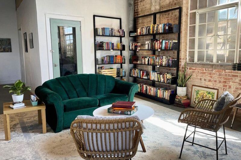 This Cozy Oklahoma City Bookstore Pours You A Latte While You Hunt Used Books Among Local Art And Plants
