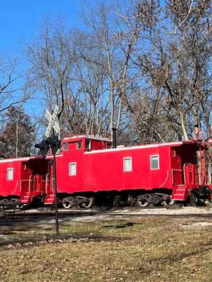 This Illinois Wildlife Park Lets You Sleep in a Caboose Near Bison, Elk, Wolves, and Other Native Animals