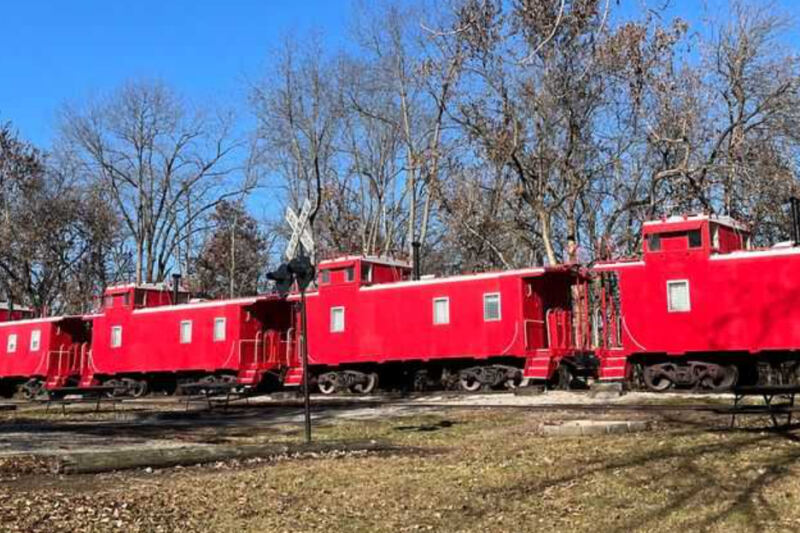 This Illinois Wildlife Park Lets You Sleep in a Caboose Near Bison, Elk, Wolves, and Other Native Animals