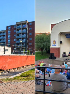 This New Hampshire Riverfront Park Has a Replica Colonial Boat, Splash Pad, and Live Summer Music