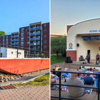This New Hampshire Riverfront Park Has a Replica Colonial Boat, Splash Pad, and Live Summer Music
