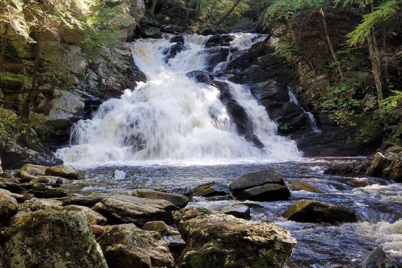 This Massachusetts State Park Near Dalton Puts an Unforgettable Waterfall a Short Walk From Your Car