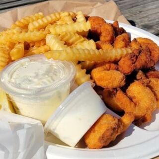 This Cash-Only New Jersey Seafood Counter Serves Fried Shrimp To-Go With Bay Views Across The Street