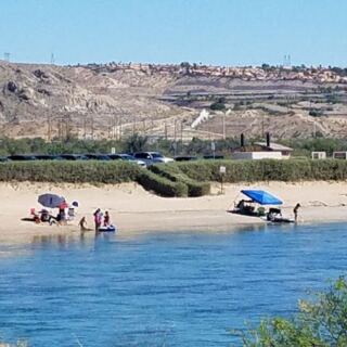 This Nevada State Park Tucks a Shallow, Kid-Friendly Swimming Lagoon Along the Colorado River