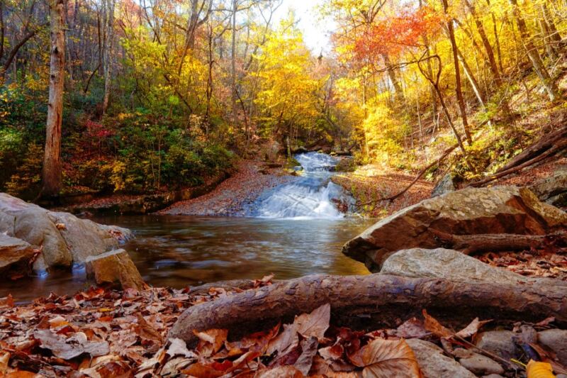 This Virginia Trail Leads To A Waterfall And An 1830s Iron Furnace