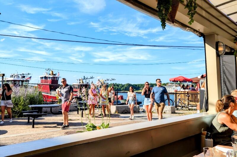 This Portsmouth Restaurant Pairs Seafood Chowder With River Views