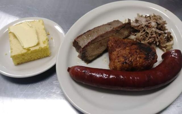 Somewhere Near Athens A Roadside Stand Smokes Ribs Under A Cloud You Can Smell For Miles