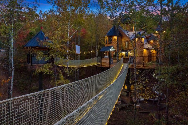 You Can Sleep In This Broken Bow Treehouse With A Crow’s Nest Fifty Feet Above The Oklahoma Forest Floor