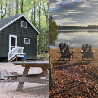 This Rustic Massachusetts Cabin Sits on a Private Lake and Costs Next to Nothing to Escape To