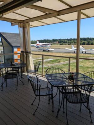 This Little Washington Airport Cafe Plates A Great-Value Breakfast On A Deck Where Pilots Are Regulars