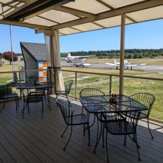 This Little Washington Airport Cafe Plates A Great-Value Breakfast On A Deck Where Pilots Are Regulars