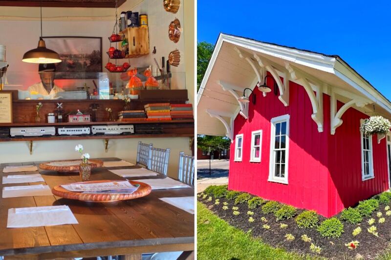 This 1872 Michigan Train Depot Is Now a Sandwich and Chocolate Shop