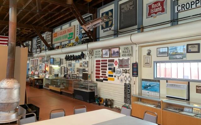 This Old Freight Depot in Enid, Oklahoma, Is Hiding Vintage Cabooses You Climb Right Inside