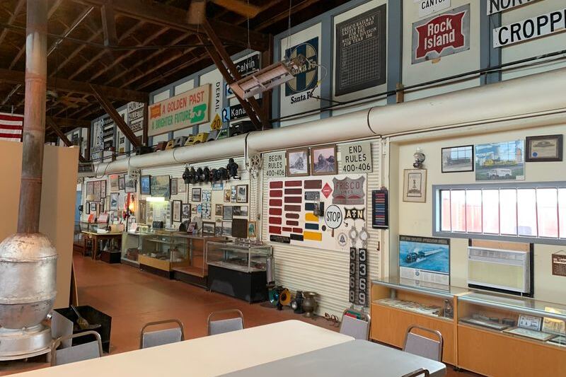 This Old Freight Depot in Enid, Oklahoma, Is Hiding Vintage Cabooses You Climb Right Inside