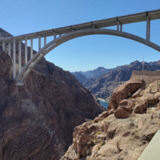 Nevada Drivers Cross This Soaring Span High Above the Colorado River and Black Canyon