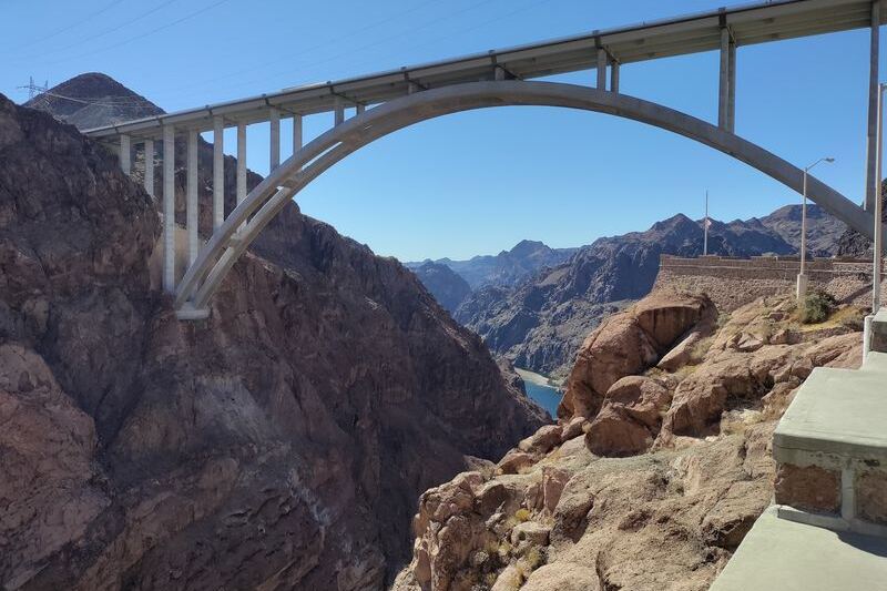 Nevada Drivers Cross This Soaring Span High Above the Colorado River and Black Canyon