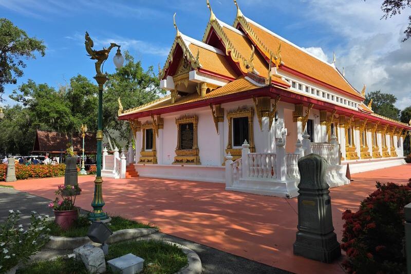 You’d Drive Right Past This Tampa Buddhist Temple, but Its Golden Grounds Are Free to Wander