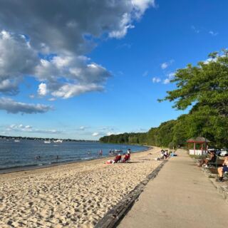 This Rhode Island State Park Wraps a Sandy Swimming Beach Around a Calm Cove Where Kayakers Have Spotted Dolphins