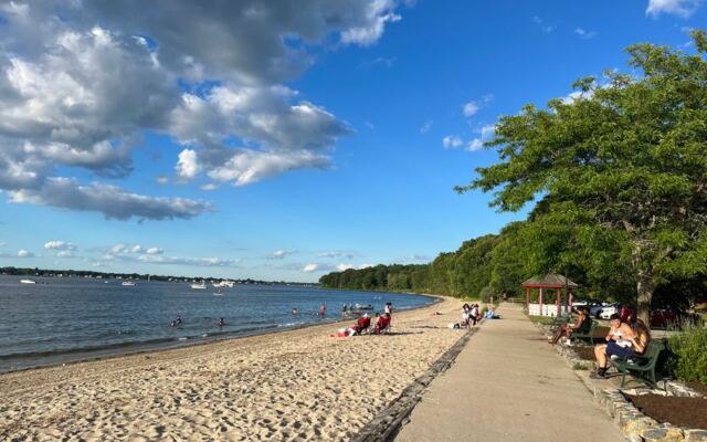 This Rhode Island State Park Wraps a Sandy Swimming Beach Around a Calm Cove Where Kayakers Have Spotted Dolphins