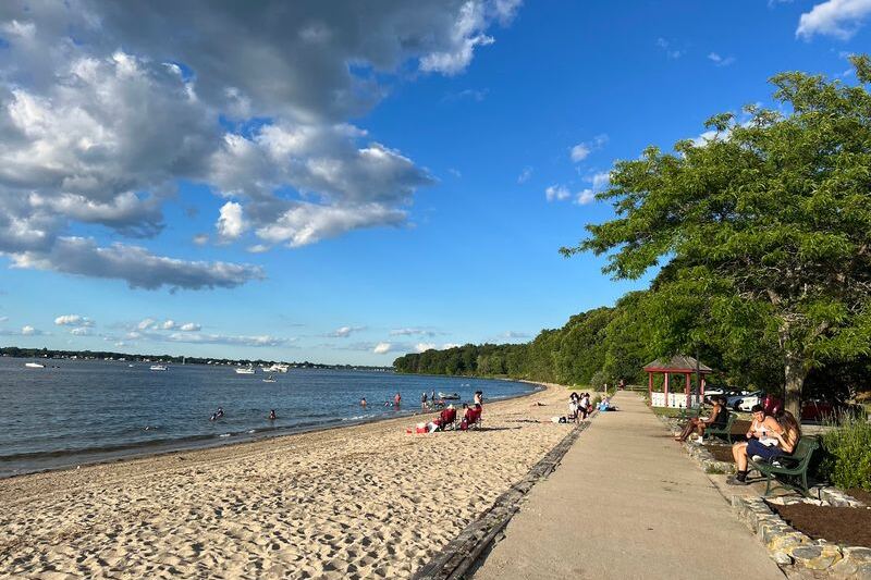This Rhode Island State Park Wraps a Sandy Swimming Beach Around a Calm Cove Where Kayakers Have Spotted Dolphins