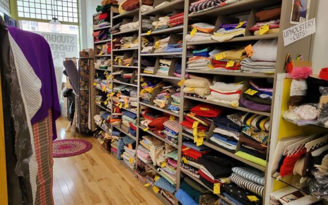 Crafters Lose Whole Afternoons Inside This Massachusetts Warehouse Where the Fabric Rolls Never End