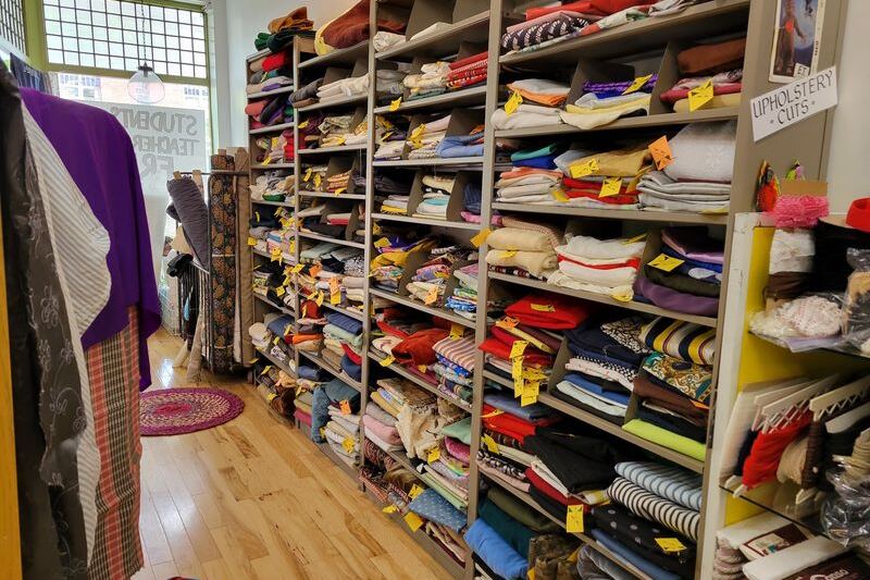 Crafters Lose Whole Afternoons Inside This Massachusetts Warehouse Where the Fabric Rolls Never End