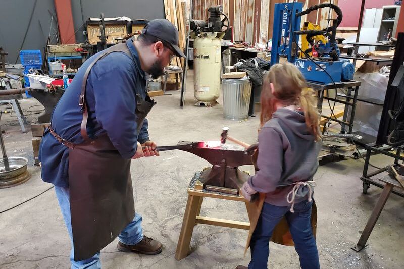 This Oregon Blacksmith Runs Beginner Classes Where You Forge Your Own Knife to Take Home