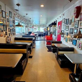 This Route 66 Illinois Diner Has Been Serving Milkshakes Beside Vintage Gas Pumps Since 1956