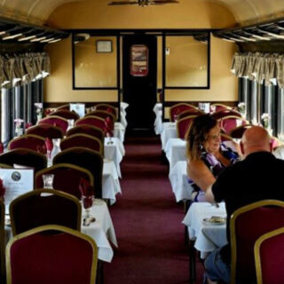 This Massachusetts Dinner Train Rolls Along The Cape Cod Canal While You Eat To A Sunset Over The Bay