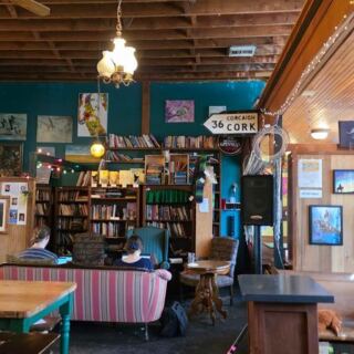 This Oregon Book Pub Fills a Portland Corner With Alcoves and Comfy Couches Where You Browse, Sip, and Read