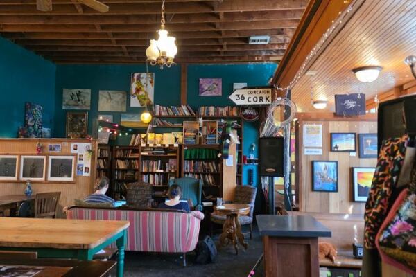 This Oregon Book Pub Fills a Portland Corner With Alcoves and Comfy Couches Where You Browse, Sip, and Read