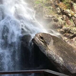 Climb 580 Shaded Stairs to a Waterfall at Chimney Rock State Park in Chimney Rock, NC