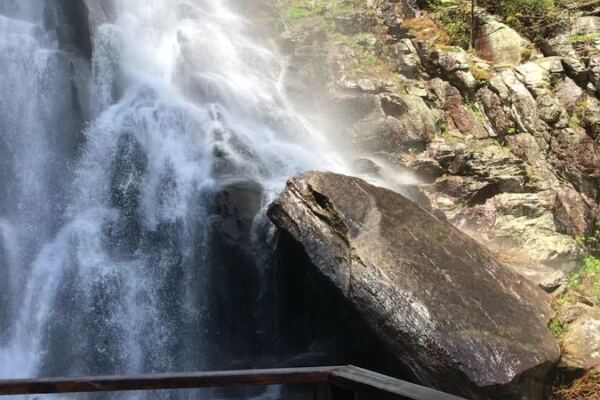 Climb 580 Shaded Stairs to a Waterfall at Chimney Rock State Park in Chimney Rock, NC